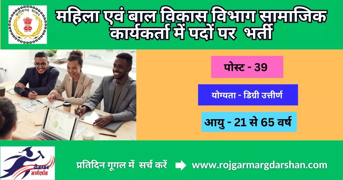 WCD Chhattisgarh Recruitment 2025