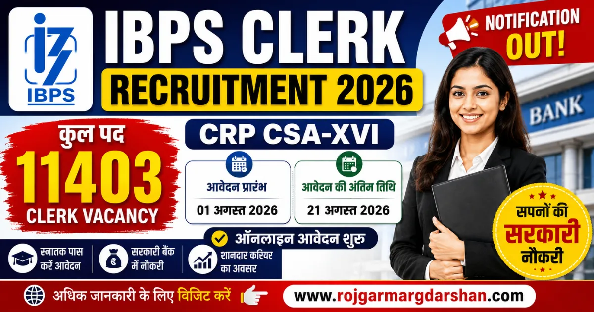 IBPS Clerk Recruitment 2026